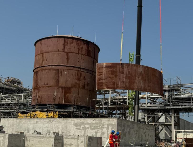 DALMA GAS PIPE ERECTION AND TANK ERECTION